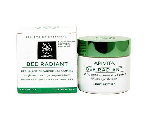 Apivita Bee Radiant Κρέμα Αντιγήρανσης και Λάμψης με Ελαφριά Υφή