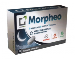 Morpheo - Μασσώμενες ταμπλέτες άμεσης δράσης που βοηθούν στον ύπνο Morpheo - Μασσώμενες ταμπλέτες άμεσης δράσης που βοηθούν στον ύπνο