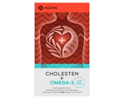 AGAN CHOLESTEN 30 vegicaps & OMEGA-3 1000 mg 30 soft gels 