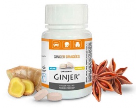 Ginger Dragees - Μαλακές καραμέλες με γλυκάνισο και τζίντζερ 3,1%