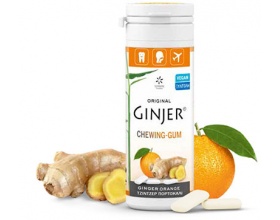 Ginger Τσίχλες - Με πορτοκάλι και εκχύλισμα τζίντζερ 2,9%