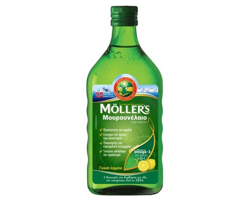MOLLER’S Μουρουνέλαιο Lemon 250ml 