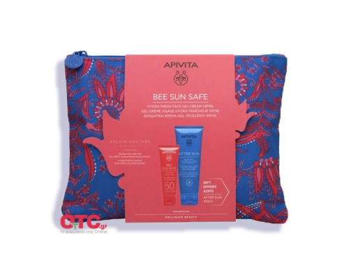 Apivita Bee Sun Safe Hydra Fresh Face Cream Gel spf 50 & Δώρο After Sun Face & Body Gel Cream