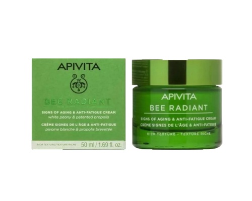 Apivita Bee Radiant Κρέμα Αντιγήρανσης και Λάμψης με Πλούσια Υφή