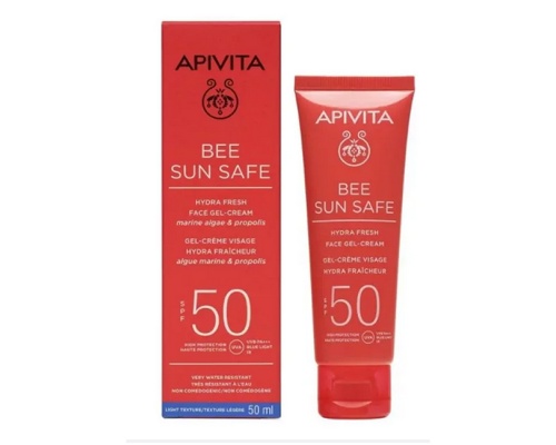 APIVITA Bee Sun Safe SPF50 Ενυδατική κρέμα-gel προσώπου